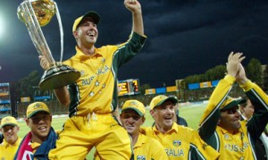 Ricky Ponting and the Australian World Cup Team